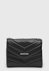 BOLSA PEQUENA MATELASSÊ PRETA