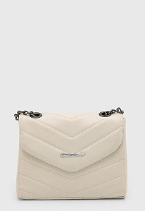 BOLSA PEQUENA MATELASSÊ OFF-WHITE