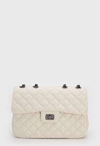 BOLSA MATELASSÊ OFF WHITE