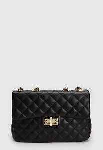 BOLSA MATELASSÊ PRETA