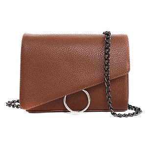 Bolsa Maria Milão Transversal Anel Caramelo