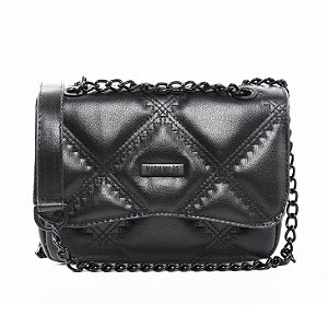 Bolsa Maria Milão Pequena Matelassê All-Black