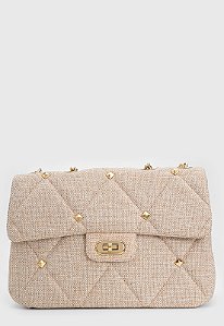 BOLSA MATELASSÊ PALHA