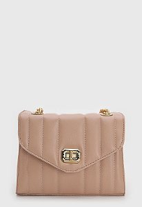 BOLSA PEQUENA MATELASSÊ NUDE