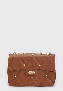 BOLSA MATELASSÊ CARAMELO