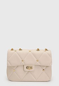 BOLSA MATELASSÊ OFF-WHITE