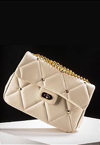 BOLSA MATELASSÊ OFF-WHITE