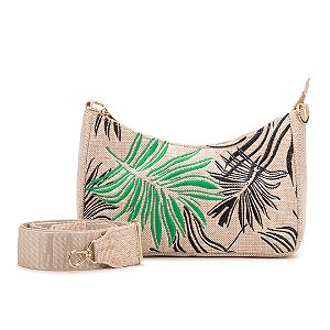 Bolsa Maria Milão Meia Lua Palha Coqueiro