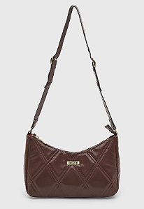 Bolsa Maria Milão Matelassê Meia Lua Matelassê Café