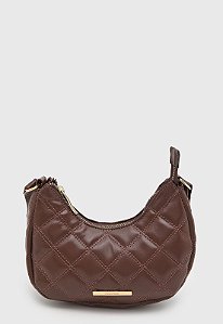 Bolsa Pequena Maria Milão Roma Matelassê Café