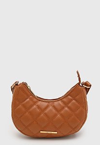 Bolsa Pequena Maria Milão Roma Matelassê Caramelo