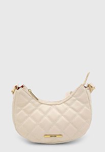 Bolsa Pequena Maria Milão Roma Matelassê Off-White