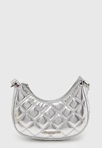 Bolsa Pequena Maria Milão Roma Matelassê Prata