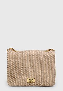 BOLSA MATELASSÊ PALHA