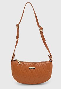 Bolsa Média Maria Milão Turin Matelassê Caramelo