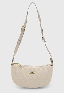 Bolsa Média Maria Milão Turin Matelassê Off-White