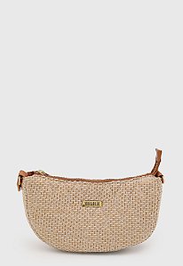 Bolsa Média Maria Milão Turin Matelassê Palha