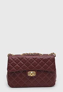 BOLSA MATELASSÊ BORDÔ