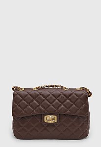 BOLSA MATELASSÊ CAFÉ