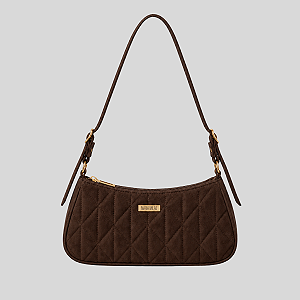 Bolsa Capri Maria Milão Camurça Café