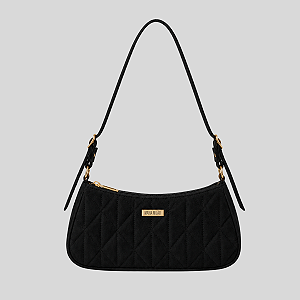Bolsa Capri Maria Milão Camurça Preta