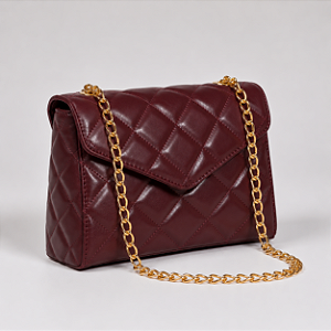 BOLSA PEQUENA MATELASSÊ BORDÔ