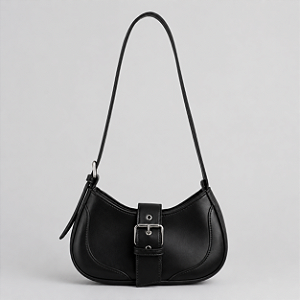 Bolsa Maria Milão Dark Preta/Niquel