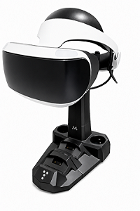 Playstation Vr1 Completo Na Caixa + Suporte Com Carregamento