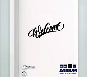 Frase Decorativa "Welcome"