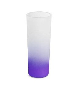 Copo de Vidro Mini Drink Jateado Degrade Roxo - 90ml