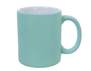 Caneca Cerâmica Verde Agua Candy Fosca 300ml - 1un - Sublime