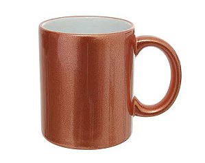 Caneca Cerâmica Perolizada Cobre Para Sublimação - 1un