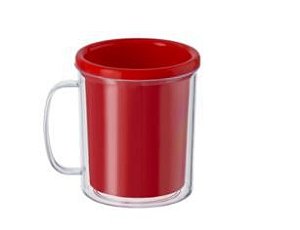 Caneca Porta Foto Vermelha 350ml