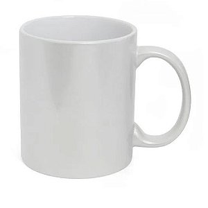 Caneca Perolizada Importada Branco Pérola Livesub - 325ml