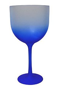 Taça Gin Happy 550ml Degradê Azul Neon