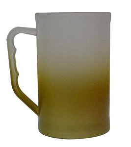 Caneca Chopp 500ml Degradê Dourado