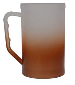 Caneca Chopp 500ml Degradê Ouro Rosê