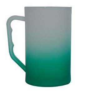 Caneca Chopp 500ml Degradê Verde Bandeira