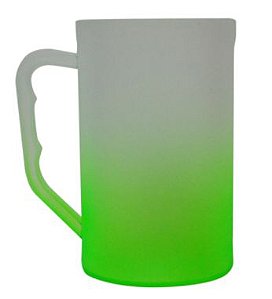 Caneca Chopp 500ml Degradê Verde Neon