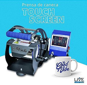 Prensa Térmica de Caneca Touch Screen LIVE - 220v