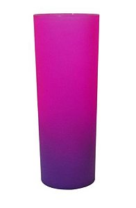 Long Drink Premium 350ml Degradê Bicolor Roxo com Pink