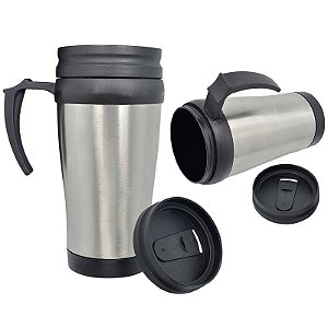 Caneca Semi-Térmica Prata para Sublimação