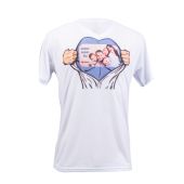 Camiseta Poliéster - Gola V - Masculina