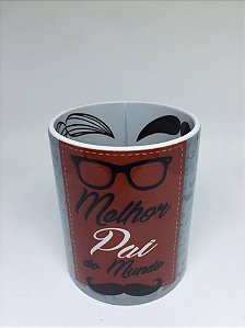 Caneca Branca C/ Interior Dia Dos Pais 325ml