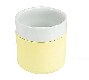 Copo de Porcelana com Capa de Silicone 260ml - SFCT - Creme