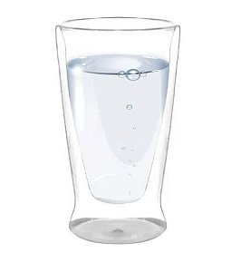 Copo de Vidro Cristal Double Wall Elegance de Água e Suco para Sublimação - 240ml