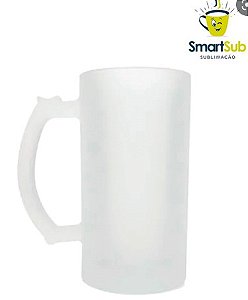 12 Caneca de Chopp em Vidro Jateado para Sublimação SmartSub - 475ml