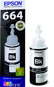 Refil Tinta 664 Brack Epson L220 L200 L355 L365 L110 L375 L800