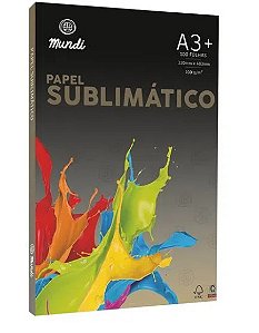 Papel para Sublimação Mundi (Globinho) A3 Plus 100G - 100 Folhas - 1 Pacote