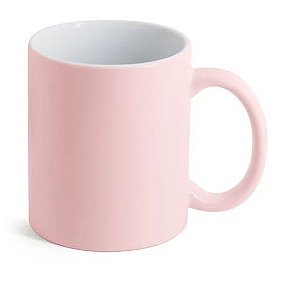 Caneca Candy Semi Brilho Rosa Bebê - 325ml - Marca Livesub